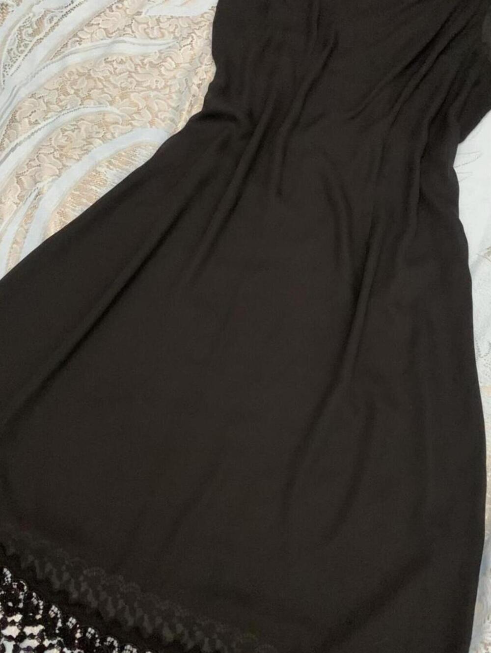 Sweeping vintage lace trimmed sheer whimsigoth slip dress.